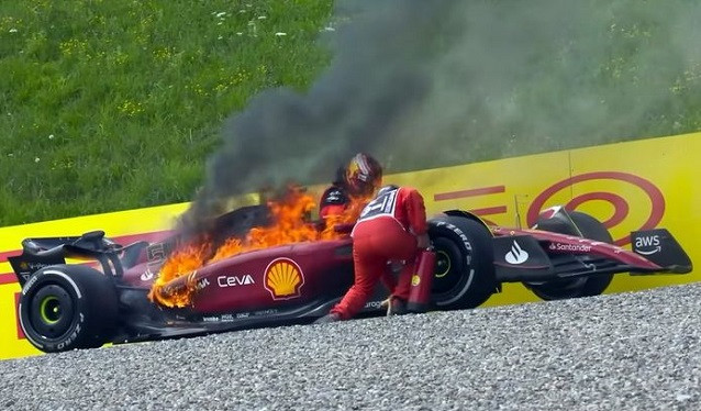 Ferrari ya sabe cual fue el problema del motor de Sainz