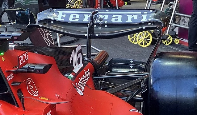 Ferrari trabaja en una nueva suspensión trasera para el SF23