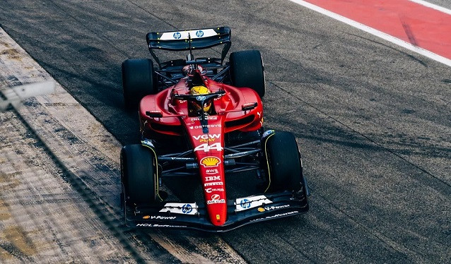 Primer día de pruebas de Ferrari en Montmeló