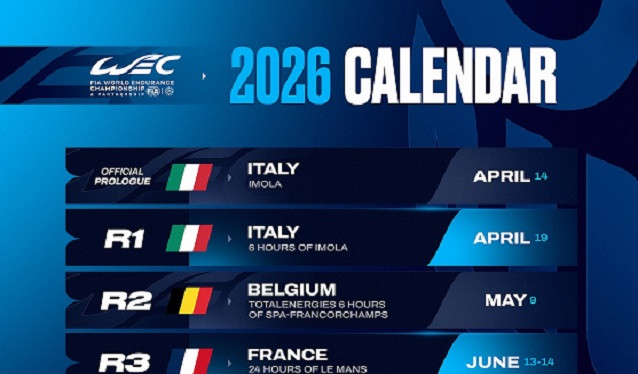 ACO y WEC modifican su calendario de 2026