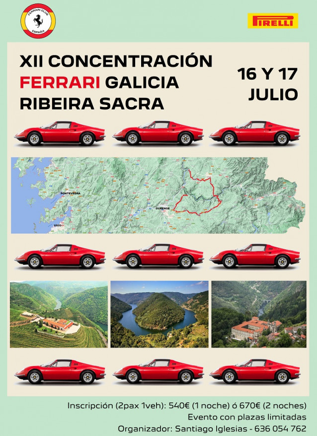 XII Concentración Ferrari Galicia - Ribeira Sacra