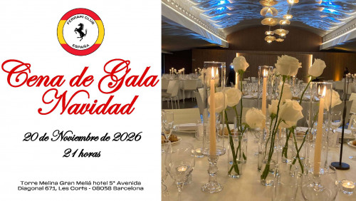 Cena de Gala de Navidad - 20 de Noviembre de 2026