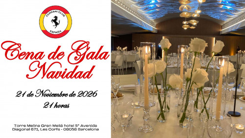 Cena de Gala de Navidad - 21 de Noviembre de 2026